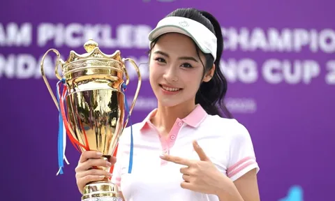 Á hậu Châu Anh, Vân Nhi chúc các tay vợt chinh phục giải thưởng một tỷ đồng của Giải Vô địch Pickleball Việt Nam