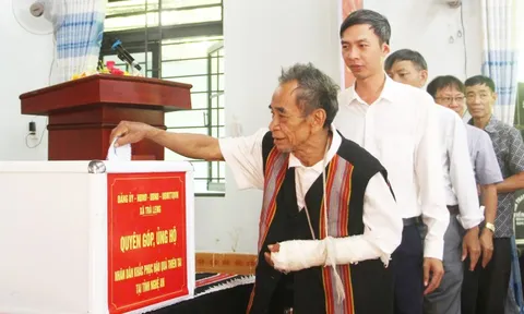 Nơi từng xảy ra thảm họa sạt lở Trà Leng phát động ủng hộ người dân khắc phục hậu quả thiên tai