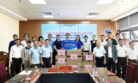 Long Châu kịp thời điều động 1 tấn thuốc và vật tư y tế hỗ trợ cho người dân Huế