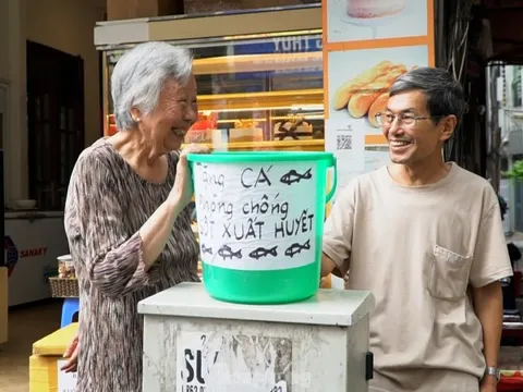 Cụ bà U90 ở Hà Nội làm điều ý nghĩa khi nuôi đàn cá bảy màu