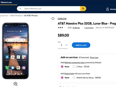 Smartphone VinSmart sản xuất cho thị trường Mỹ đã bắt đầu lên kệ