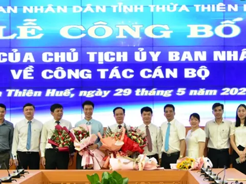 Công bố quyết định bổ nhiệm nhiều lãnh đạo chủ chốt các sở, ngành tỉnh TT-Huế