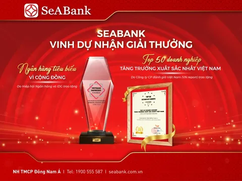 SeABank được vinh danh Ngân hàng tiêu biểu vì cộng đồng 2022