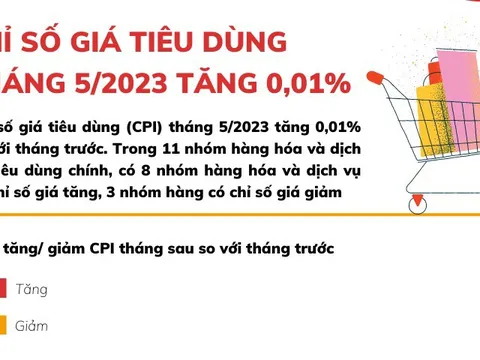 Mặt hàng nào tác động lớn đến chỉ số giá tiêu dùng tháng 5?