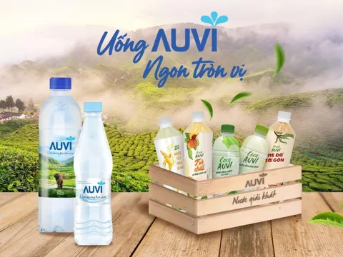 AUVI Water đánh thức mùa hè với 3 hương vị nước giải khát hoàn toàn mới