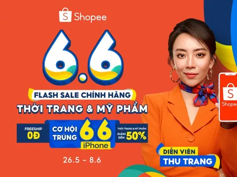 Shopee 6.6 Flash Sale Chính Hãng gia tăng ưu đãi và miễn phí vận chuyển toàn sàn