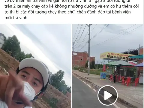 Xác minh clip thanh niên chặn đường, đập vỡ kính xe cấp cứu