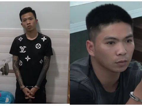 Bắt hai nghi phạm cướp giật tài sản, thu giữ súng, bình xịt hơi cay