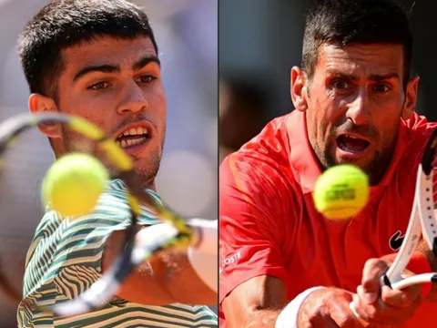 Xem trực tiếp bán kết Roland Garros 2023 Carlos Alcaraz vs Novak Djokovic trên kênh nào, ở đâu?