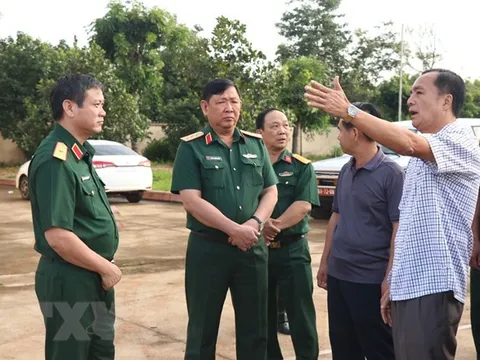 Đoàn công tác BQP kiểm tra hiện trường vụ tấn công tại Đắk Lắk