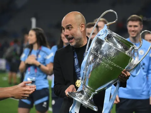 Pep Guardiola chửi thề trên truyền hình sau chức vô địch Champions League