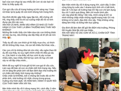 Điểm nhấn giáo dục: Nam giáo viên bị tố sàm sỡ nữ sinh lớp 8