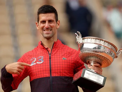 Djokovic trở lại ngôi số 1 thế giới sau chức vô địch Roland Garros 2023