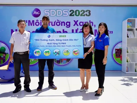 Hơn 1.000 học sinh tham gia dự án 'Môi trường xanh, nâng cánh ước mơ' cùng công ty P&G Việt Nam