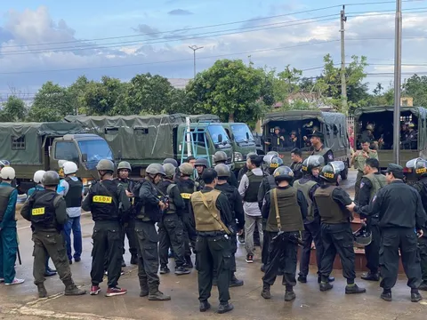 Đã bắt 74 đối tượng liên quan vụ tấn công trụ sở xã ở Đắk Lắk