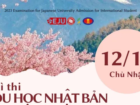 Kỳ thi Du học Nhật Bản đợt 2 năm 2023