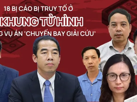 18 bị cáo bị truy tố ở khung tử hình trong vụ ‘chuyến bay giải cứu’