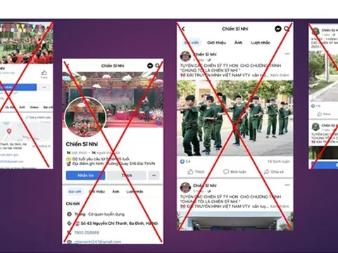 Cảnh báo trò lừa đảo đăng ký chương trình ‘Chiến sĩ nhí’ trên mạng xã hội