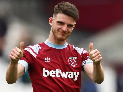Vì sao Arsenal vẫn chưa chính thức công bố tân binh Declan Rice?