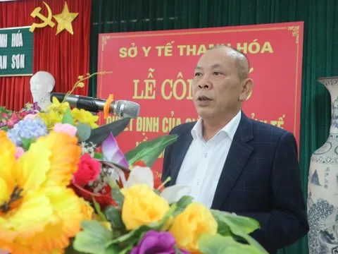 Giao Quyền Giám đốc Sở Y tế Thanh Hóa cho ông Nguyễn Bá Cẩn