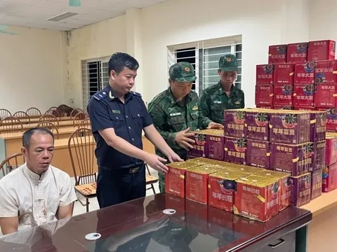Bắt đối tượng vận chuyển pháo lậu qua biên giới