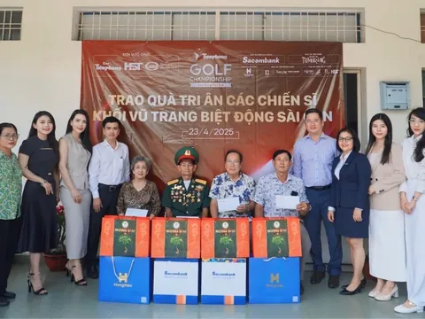 Ban Tổ chức Giải Tiền Phong Golf Championship tri ân các Chiến sĩ Biệt Động Sài Gòn