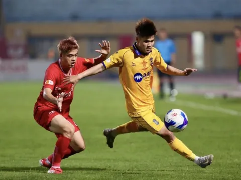 Vì sao bàn thắng của SLNA trước Thể Công Viettel bị trọng tài từ chối?