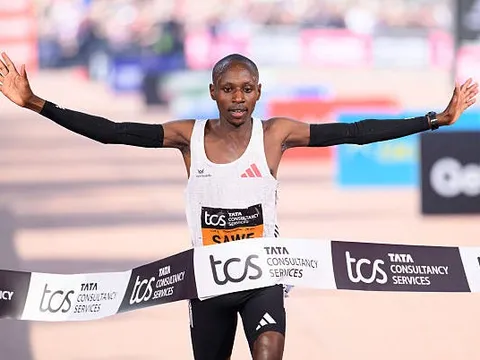 Màn bứt tốc ấn tượng đưa Sabastian Sawe lên đỉnh London Marathon 2025
