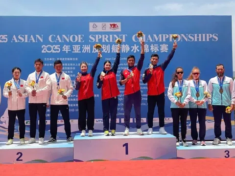 Canoeing Việt Nam giành HCV châu Á, khẳng định vị thế châu lục