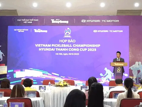 Toàn cảnh Họp báo Giải Pickleball Việt Nam - Cúp Hyundai Thành Công 2025