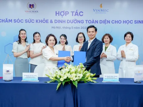 Vinschool và Vinmec ký thỏa thuận hợp tác toàn diện, nâng chuẩn chăm sóc sức khỏe mầm non cho hơn 15.000 học sinh