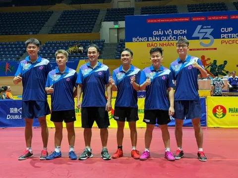 Công an Nhân dân T&T đoạt chức vô địch đồng đội nam Giải vô địch bóng bàn Quốc gia báo Nhân dân 2025