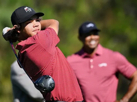 Con trai Tiger Woods giành chiến thắng vang dội ở American Junior Golf