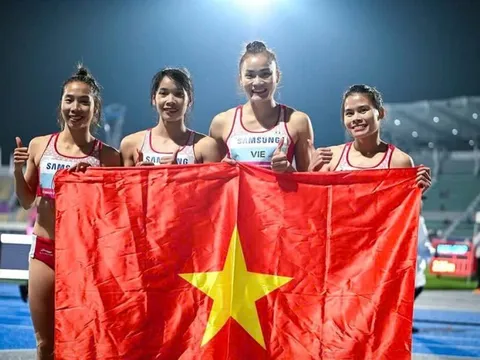 Điền kinh Việt Nam hụt HCV châu Á nội dung 4x400m nữ