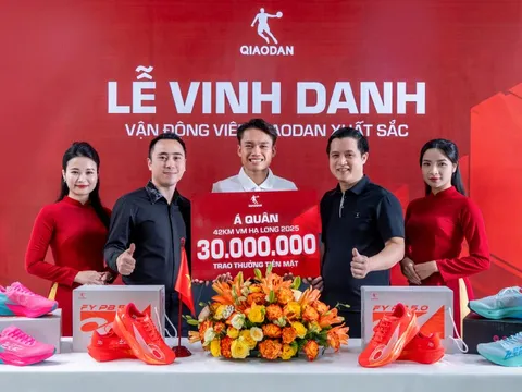 Qiaodan vinh danh Á quân VnExpress Marathon Hạ Long 2025