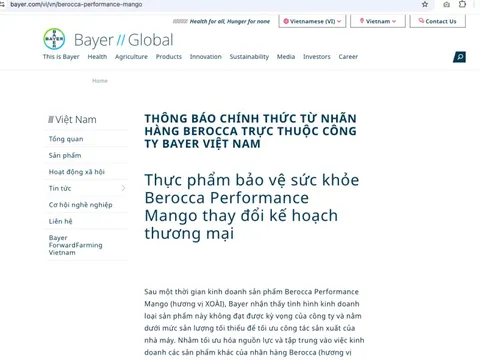 Lý do Bayer Việt Nam chủ động thu hồi công bố sản phẩm