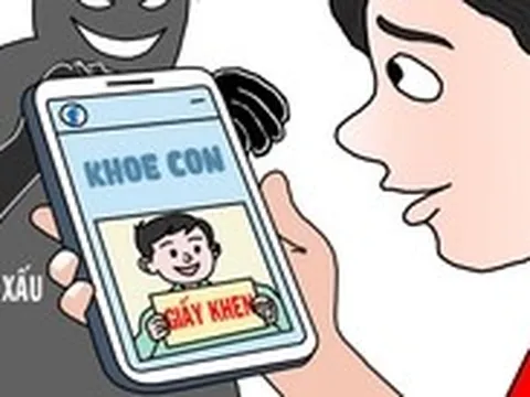 Khoe giấy khen trên mạng, trẻ em có thể trở thành nạn nhân của các hành vi xâm hại