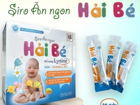 Thu hồi toàn quốc Siro ăn ngon Hải Bé vì là hàng giả