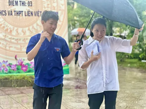 Thi Tốt nghiệp THPT: Đề phòng mưa to, thí sinh nên chuẩn bị quần áo dự phòng
