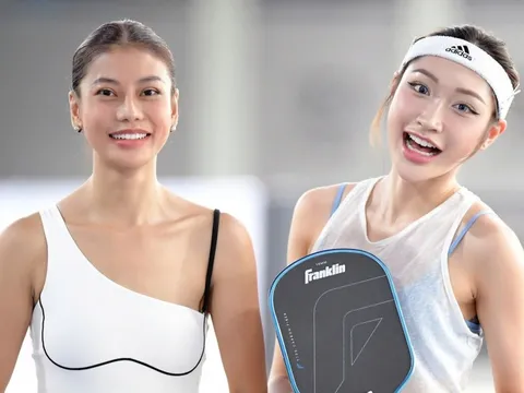 Đỗ Thị Hà và dàn người đẹp thi đấu ngày cuối ở Giải Vô địch Pickleball Việt Nam