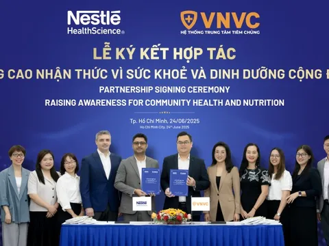 VNVC ký kết hợp tác với Nestlé Health Science nâng cao kiến thức về sức khỏe dinh dưỡng