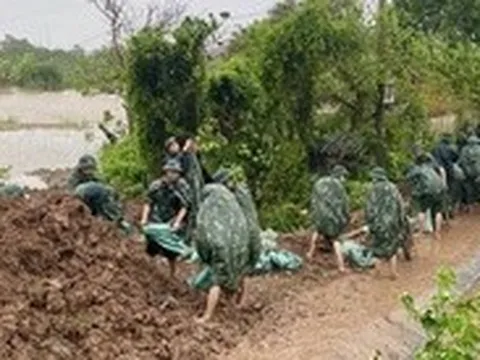 Bộ Quốc phòng thông tin sự cố vỡ đê tại Hưng Yên do bão số 3