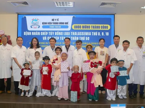 Bệnh viện Trung ương Huế: Thêm 4 bệnh nhi xuất viện nhờ kỹ thuật ghép tủy