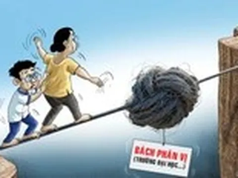 Trường đại học cũng rối với bách phân vị