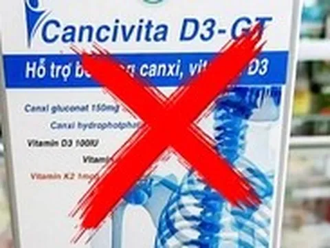 Thu hồi 2 lô thực phẩm chức năng bổ sung canxi, D3 vì ‘công bố một đằng, sản xuất một nẻo’