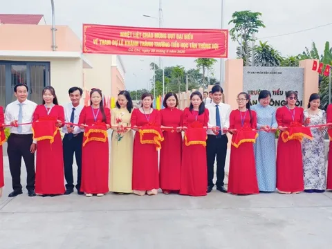 Xã Củ Chi khánh thành Trường tiểu học Tân Thông Hội chào mừng 80 năm Quốc khánh
