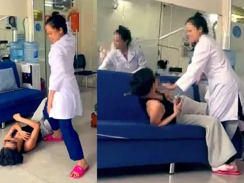 Làm rõ clip người phụ nữ mặc áo blouse trắng tấn công khách hàng trong phòng khám