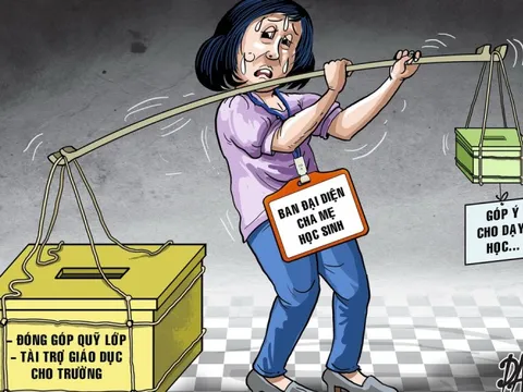 'Cầm xấp giấy lấy chữ ký đồng thuận các khoản thu buổi họp phụ huynh đầu năm, lòng tôi nặng trĩu'