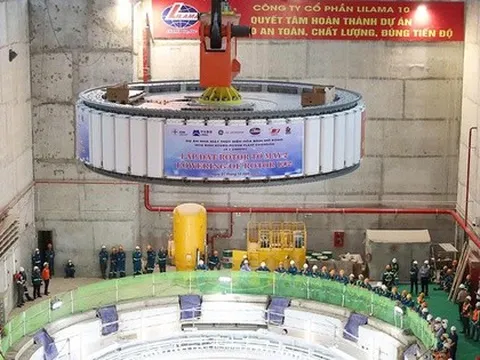 10h18' ngày 7/10, dự án hơn 9.000 tỷ đồng mở rộng nhà máy thủy điện Hoà Bình chính thức đạt cột mốc quan trọng