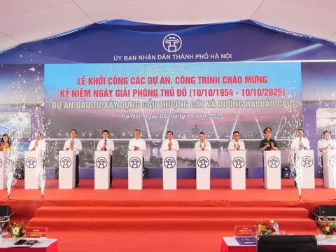 Liên danh Trungnam E&C – Bắc Trung Nam bắt đầu làm dự án Cầu Thượng Cát với tổng vốn đầu tư hơn 7.303 tỷ đồng